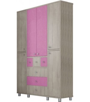 ארון 4 דלתות ו-6 מגירות דגם קרייזי MDF